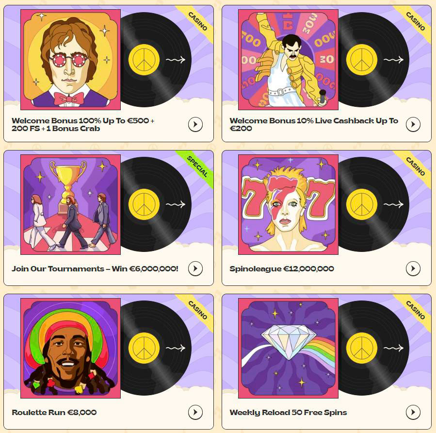 Bonusliste Vinyl Casino